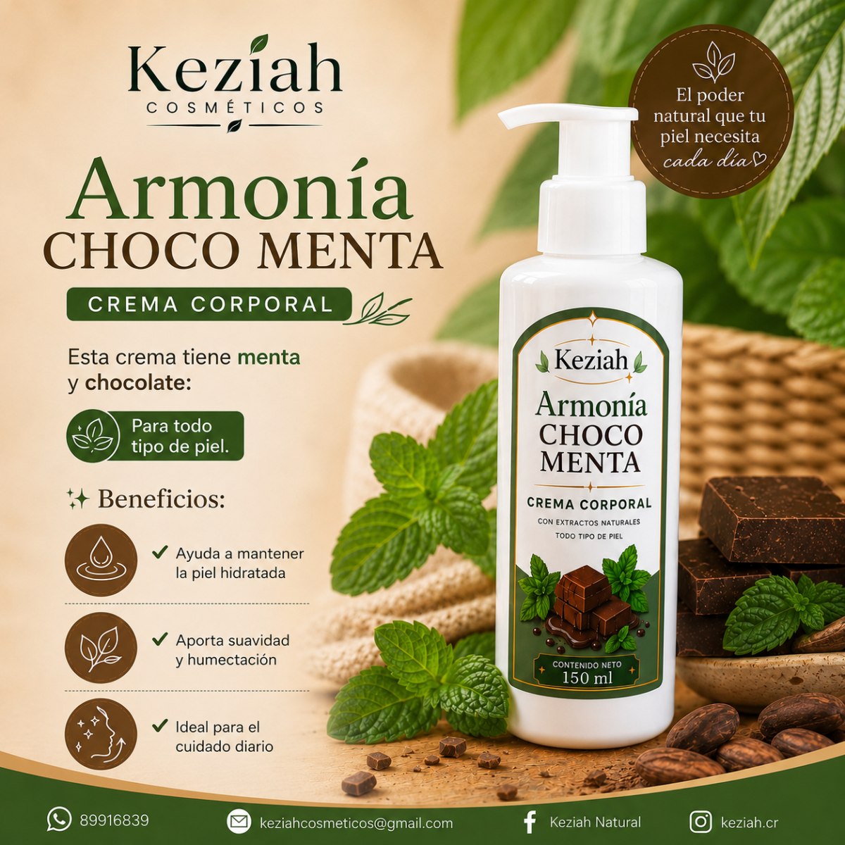 Crema Corporal Chocomenta